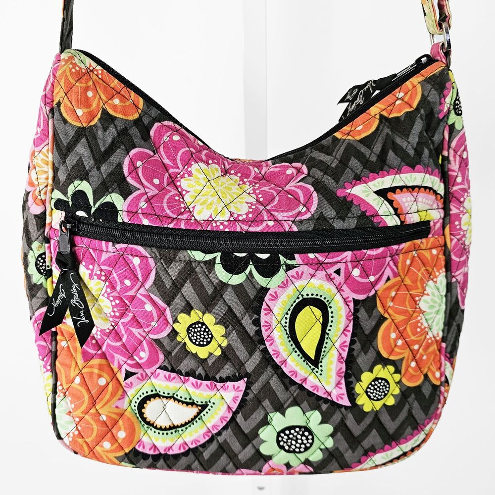 Vera Bradley Ziggy Zinnia Quilted Floral Shoulder Crossbody Bag